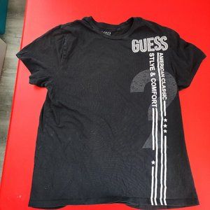 Guess graphic T-shirt black men's size L